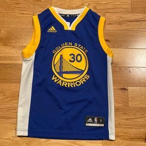 Adidas NBA Curry Golden State Warriors Jersey - youth small